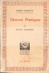 Suite marine - Oeuvres Potiques - Tome II