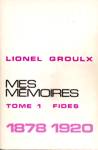 Mes mmoires - 1878-1920 - Tome I
