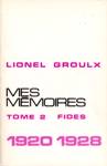 Mes mmoires - 1920-1928 - Tome II