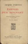 Paroles d'un revenant