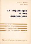La linguistique et ses applications