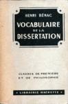 Vocabulaire de la dissertation