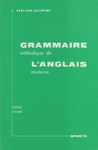 Grammaire mthodique de l'anglais moderne