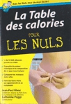 La Table de calories pour les Nuls