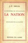 Le problme de civilisation - La nation - Tome I