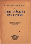 Exercices pratiques sur l'art d'crire une lettre