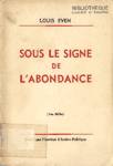 Sous le signe de l'abondance