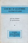 Cours d'algbre lmentaire