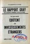 Le Rapport Gray sur la matrise conomique du milieu national