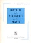 Histoire de la pdagogie par les textes