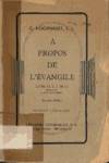  propos de l'vangile - Lettre de S.S. Pie XI