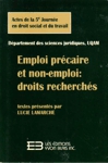 Emploi prcaire et non-emploi : droits recherchs