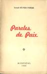 Paroles de Paix