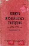 Sciences mystrieuses d'autrefois