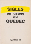 Sigles en usage au Québec