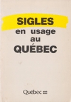 Sigles en usage au Qubec