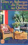 Gtes et Auberges du Passant au Qubec - 2002